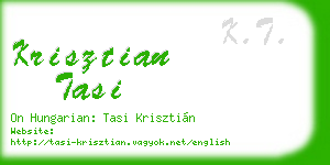 krisztian tasi business card