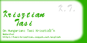 krisztian tasi business card